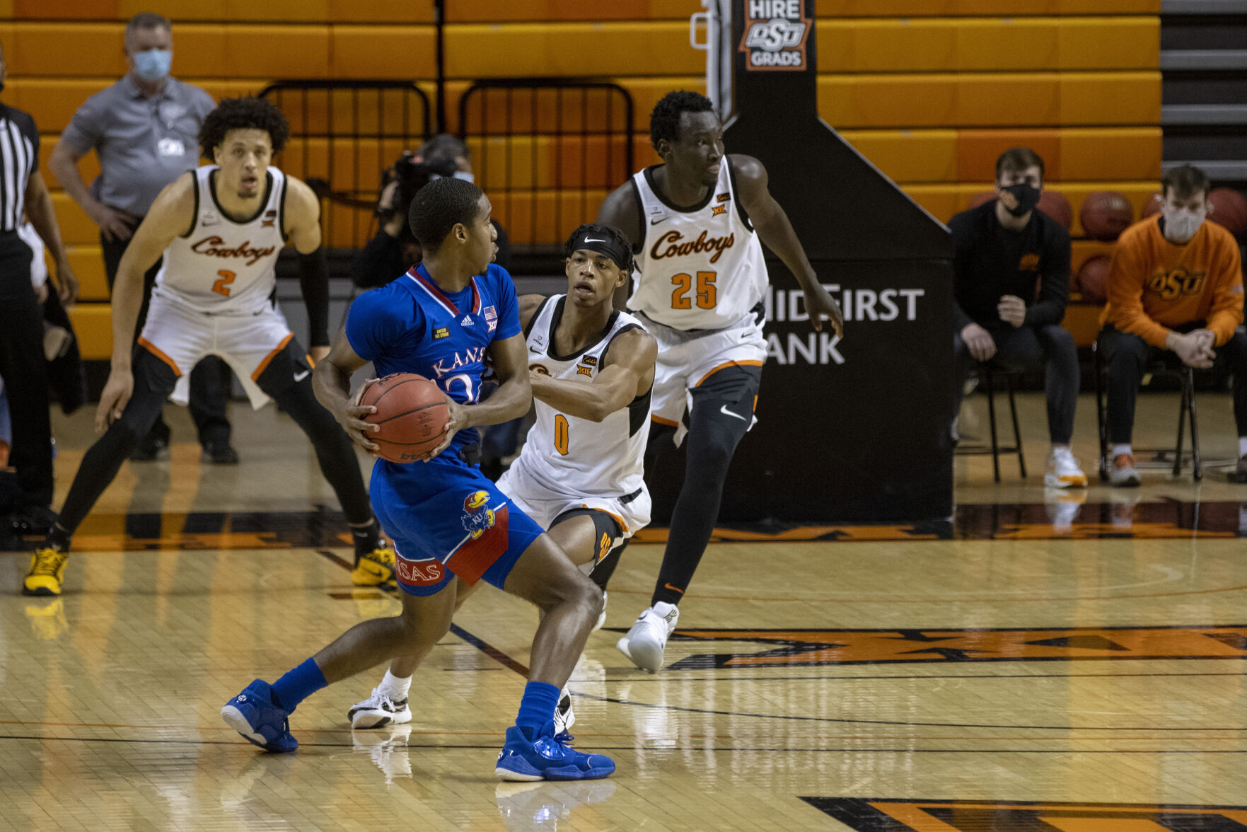 Kansas Oklahoma St Basketball